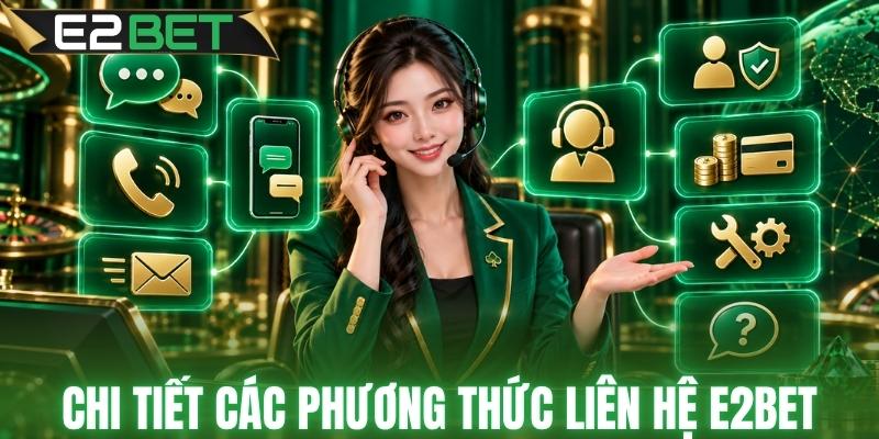 Các kênh liên hệ E2BET phổ biến