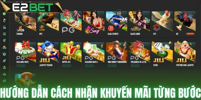 Hướng dẫn cách nhận khuyến mãi từng bước 