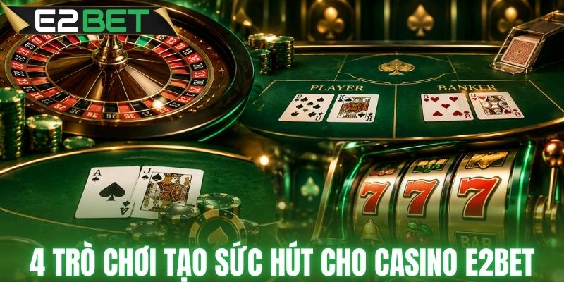 Top 4 trò chơi nổi bật tại casino E2BET